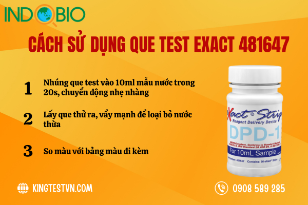 Cách sử dụng que thử nước eXact 481647